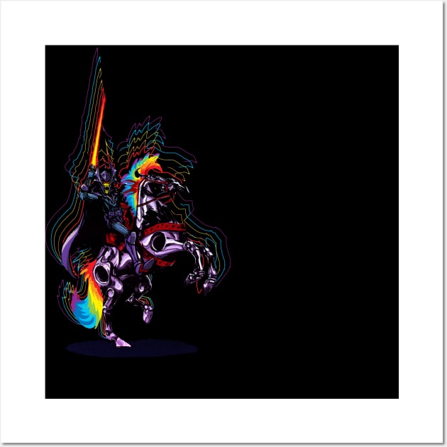 Dark Knight of Rainbows Wall Art by matthewart